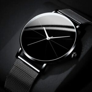 A New Women'S Minimalist Casual Round Dial Quartz Watch