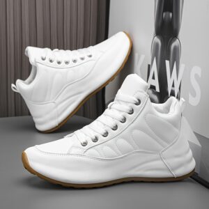 product-fancy-0cd2f455-1513-41d5-abee-5a15dd518985 European Site Men's New High-Top Shoes, White Upper, Fashionable Casual Sneakers, White Shoes with Cushioned Soles, Men's Trendy Style