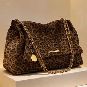product-fancy-10b7cf01-a8f8-4966-95ef-356a23023d7f New Women's Fashion Trend Leopard Print Crossbody Bag with Delicate Strap and Elegant Golden Zipper. A Stylish Accessory for Commuting to Work, Shopping, Travel, Picnics, Camping, or Couple Dates. Ideal as a Gift for Loved Ones, Friends, or as a Coin