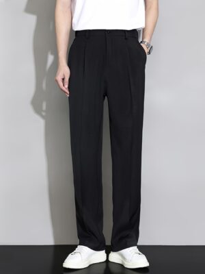 Men'S Casual Straight-Leg Trousers for Summer