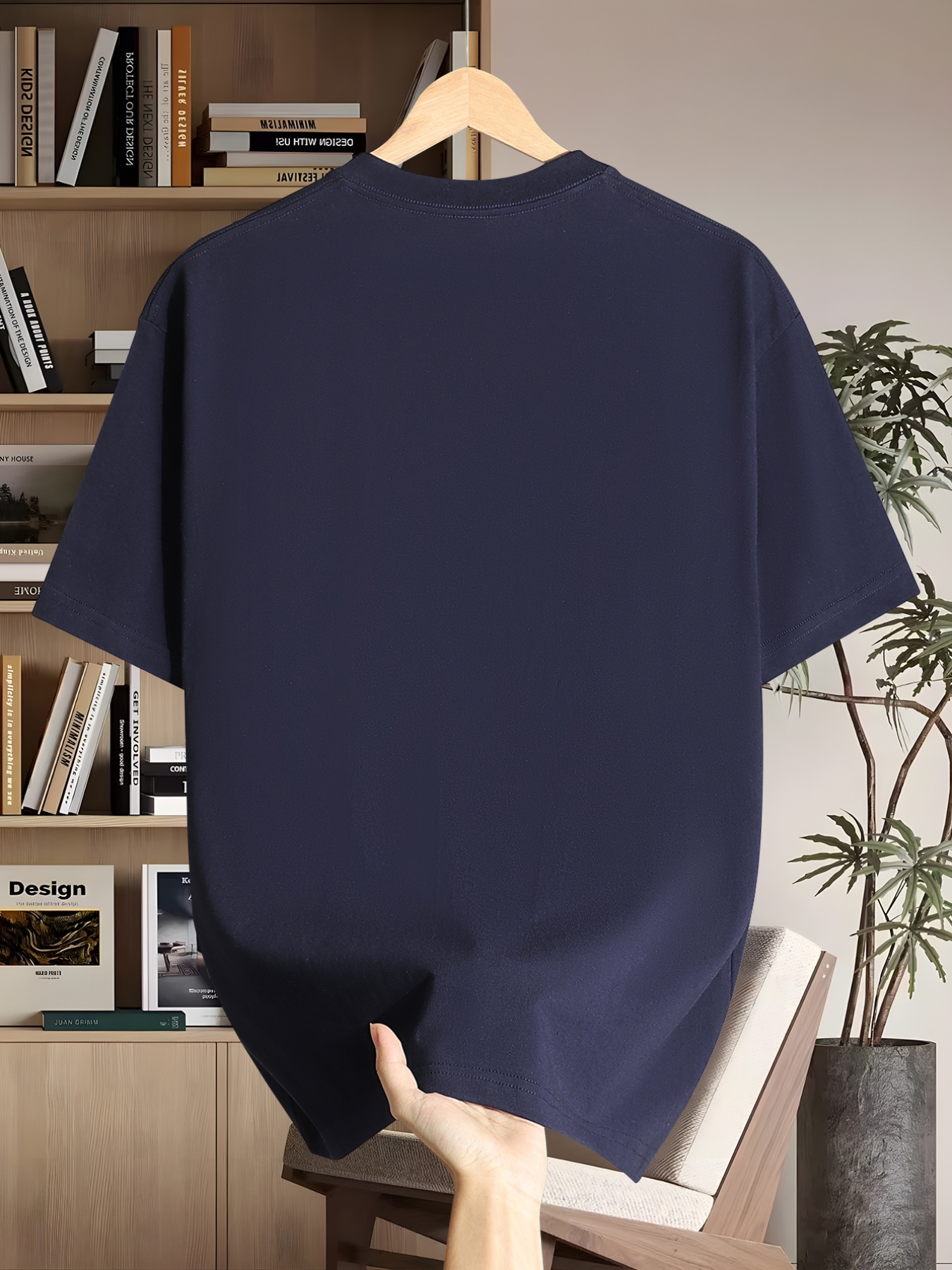 Men'S Short Sleeve T-Shirt | Casual Crew Neck with Slight Stretch, Geometric Pattern, Summer Season, Regular Fit for Adults - Image 8