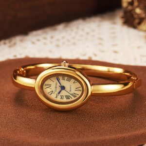 product-fancy-1c652281-7f5b-4019-8563-5b94e4a924e3 New Women'S Watch in Rose Golden, Featuring a Trendy, Luxurious Feel with a Classic, Unique Oval Bracelet Design