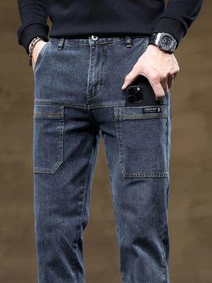 8207#Six Pockets Men'S Jeans