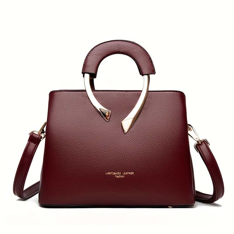 Fashionable Women'S Handbag Made of High-Quality Material, a Easy Shoulder Crossbody Bag with Three Layers And Large Capacity, Vintage Tote Bag - Image 5