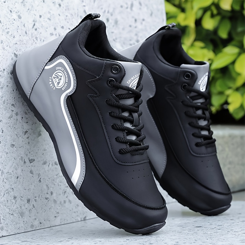 Men's Mid-Top Sneakers Upper & Sole Lace-Up Sneakers - Neutral Suitable for All- Comfortable Walking, Casual Wear, Gym Training, Cushioned Sole for Urban Commuting and Design - Image 4