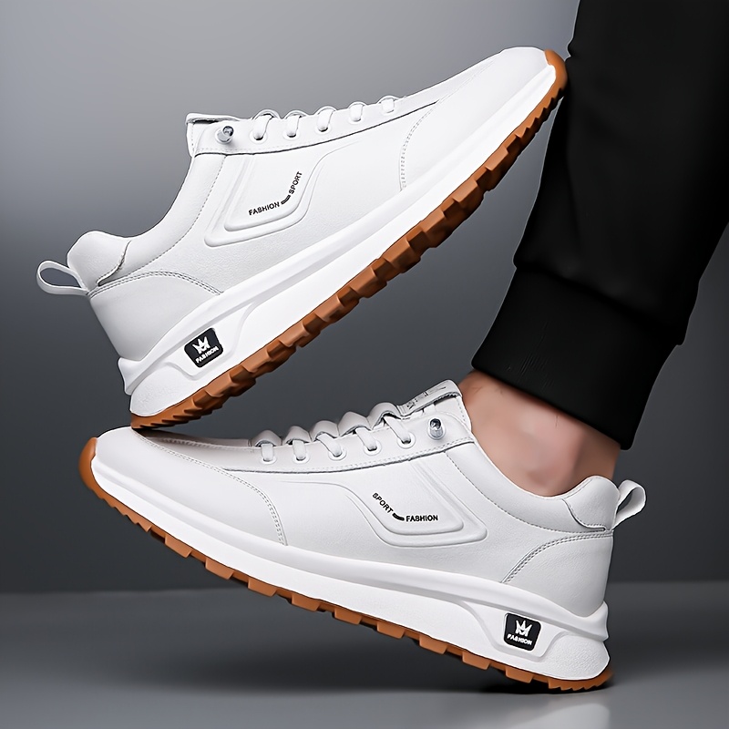 Men's Four-Season New Sneakers, Casual Shoes with Breathable Soft Sole and Anti-Slip Design, Fashionable White Shoes - Image 10