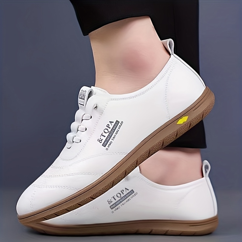 1 Pair of Men's Fashionable Lace-up Sneakers, Men's Dress Shoes with Letter Print, Men's Flat Shoes Suitable for All Seasons, Ideal for Daily and Casual Occasions - Image 10