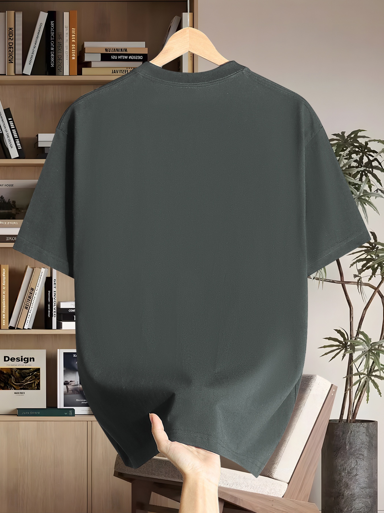 Men'S Short Sleeve T-Shirt | Casual Crew Neck with Slight Stretch, Geometric Pattern, Summer Season, Regular Fit for Adults - Image 7