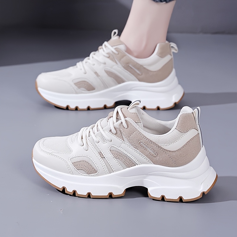 Women's Breathable Mesh Sneakers - Lightweight, Comfortable Low-Top Running Shoes with Casual Lace-Up Design for All Seasons - Image 5