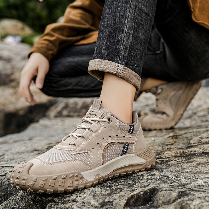 Men's New Fashion Trend Sneakers with Comfortable and Soft Inner Lining for Foot Protection, Upper with Lace-Up Design, Wear-Resistant Sole, Comfortable and Durable, Suitable for Outdoor Mountain Climbing, Work, Sports, and Casual Wear - Image 9