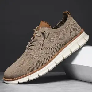 Men'S Trendy Knitted sneakers for Running, Lightweight And Breathable with a Soft Sole, Suitable for All Seasons, Easy And Stylish Men'S Footwear