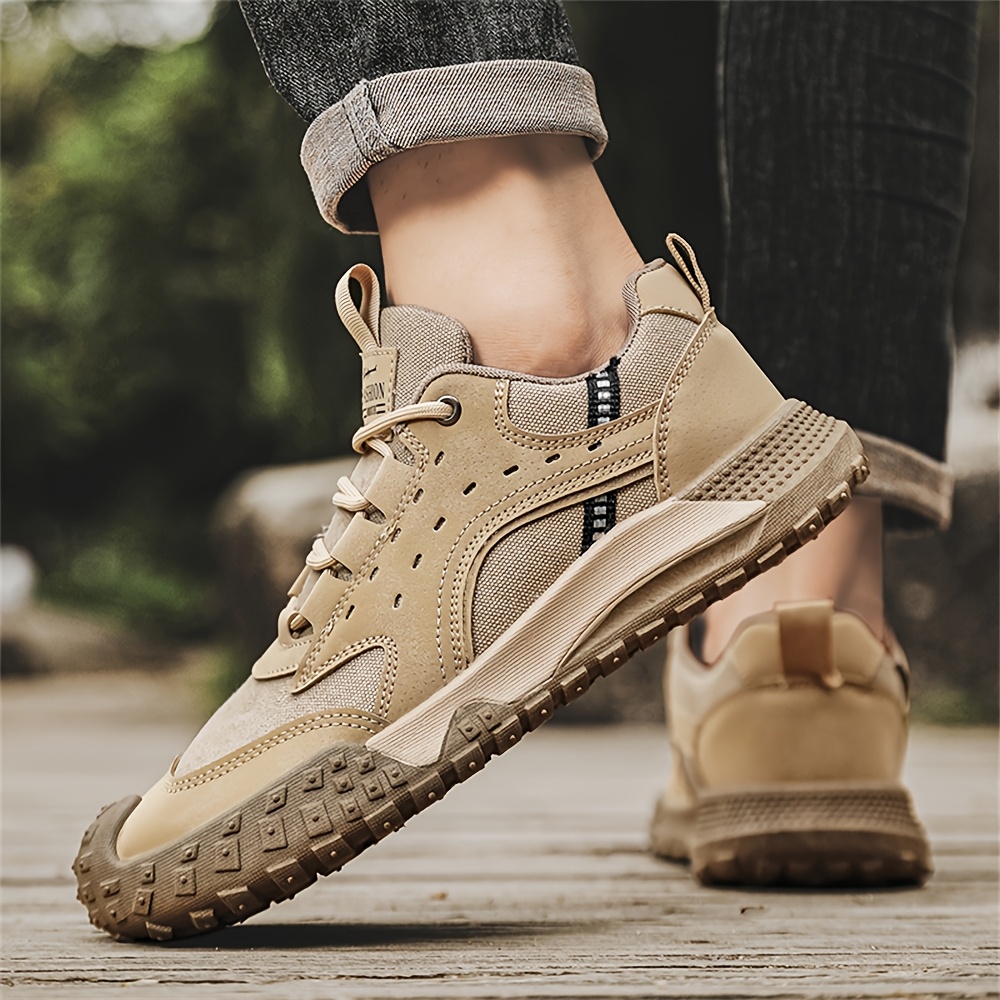 Men's New Fashion Trend Sneakers with Comfortable and Soft Inner Lining for Foot Protection, Upper with Lace-Up Design, Wear-Resistant Sole, Comfortable and Durable, Suitable for Outdoor Mountain Climbing, Work, Sports, and Casual Wear - Image 5