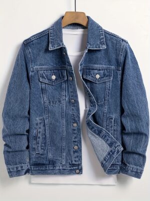 Men's Casual Slim Jacket, Men's Denim Jacket