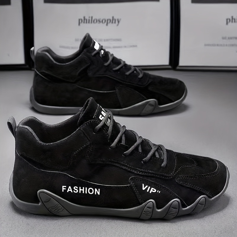 Men'S Skateboard Shoes with Good Grip, Lace-Up Sneakers, Non-Slip, Wear-Resistant, And Versatile Men'S Lightweight Sneakers - Image 3