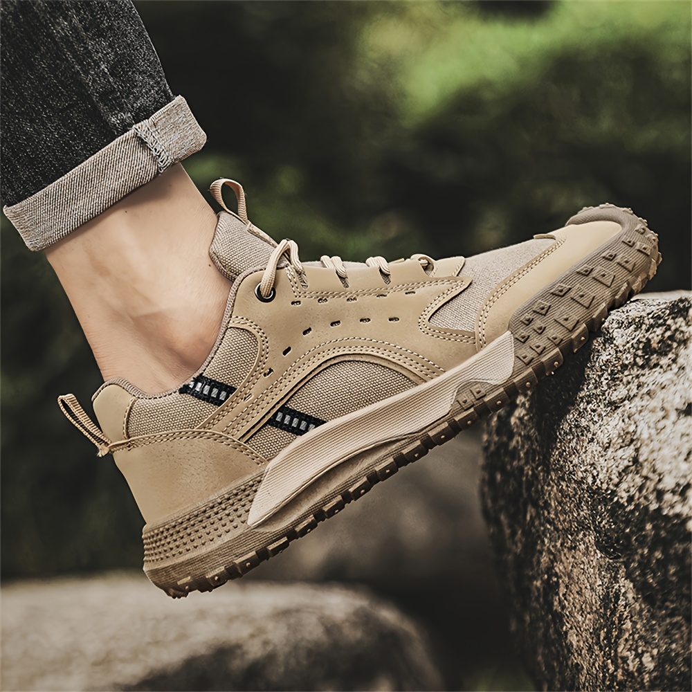 Men's New Fashion Trend Sneakers with Comfortable and Soft Inner Lining for Foot Protection, Upper with Lace-Up Design, Wear-Resistant Sole, Comfortable and Durable, Suitable for Outdoor Mountain Climbing, Work, Sports, and Casual Wear - Image 2