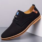 COMFIDAILY Men's Slip-On/Lookout Loafers - Toe Low-Top Business Casual Shoes with Synthetic Upper, PU Cushioned Insole & All-Season Rubber Sole - All-Terrain Traction for Office, Semi-Formal Wear (Year-Round) - Easy Maintenance