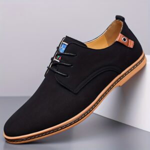 COMFIDAILY Men's Slip-On/Lookout Loafers - Toe Low-Top Business Casual Shoes with Synthetic Upper, PU Cushioned Insole & All-Season Rubber Sole - All-Terrain Traction for Office, Semi-Formal Wear (Year-Round) - Easy Maintenance