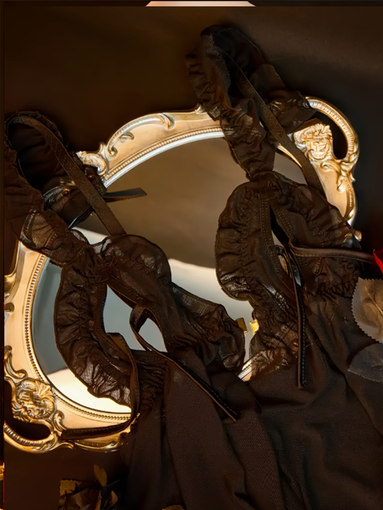 Sexy Lingerie, Women's Sexy Sleepwear, Bust-slit, Hollow-out See-through Camisole Nightgown, Sexy Underwear, Loungewear - Image 2