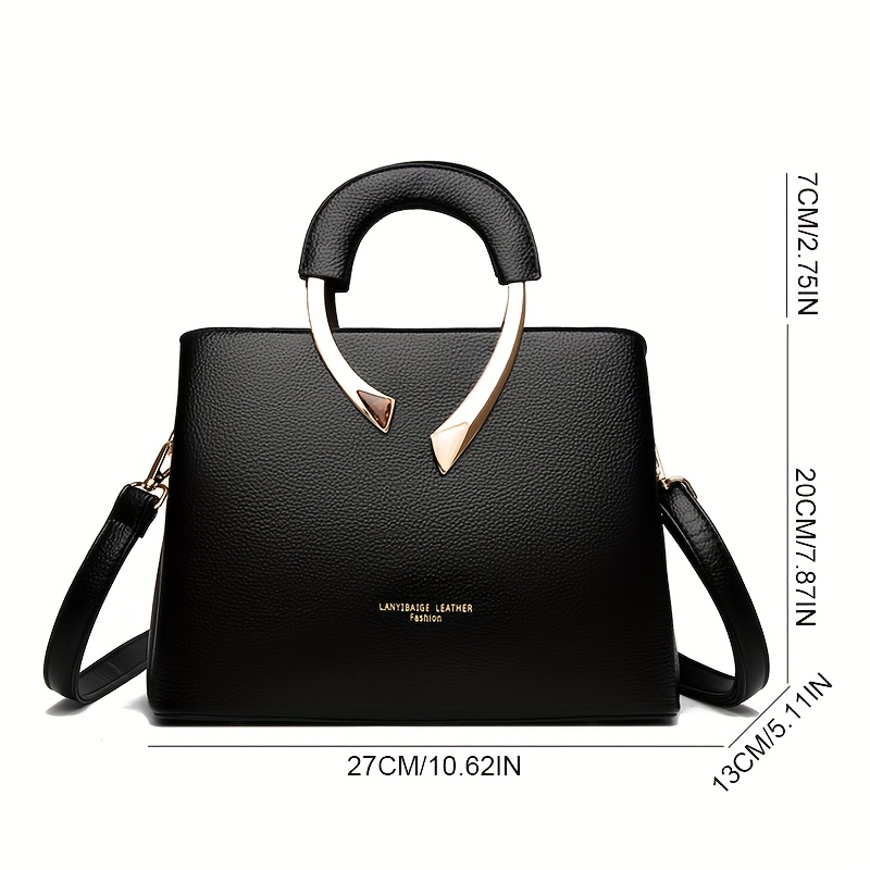 Fashionable Women'S Handbag Made of High-Quality Material, a Easy Shoulder Crossbody Bag with Three Layers And Large Capacity, Vintage Tote Bag - Image 6