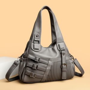 product-fancy-d8d38d23-1b47-4838-8a3a-e41c0d3e4fc5 Ethnic Style PU Women'S Shoulder Bag, Trendy Women'S Tote Bag, Double-Layer Main Compartment Handbag, Suitable for Commuting, Shopping, Dating, Traveling, And More