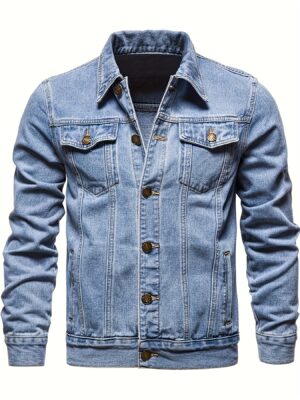 Men's Casual Washed Denim Jacket