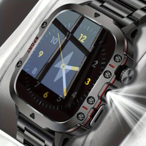 Valentine'S Day Gift, Upgraded Smart Watch for 2025, Featuring a 1.81-Inch HD Screen, Flashlight, Wireless Calling, Contacts, Message Notifications, Multiple Sports Modes, Sedentary Reminders, Alarm Clock, Weather Checking, Call Logs, Pedometer