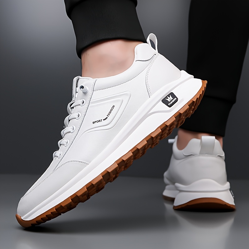 Men's Four-Season New Sneakers, Casual Shoes with Breathable Soft Sole and Anti-Slip Design, Fashionable White Shoes - Image 11