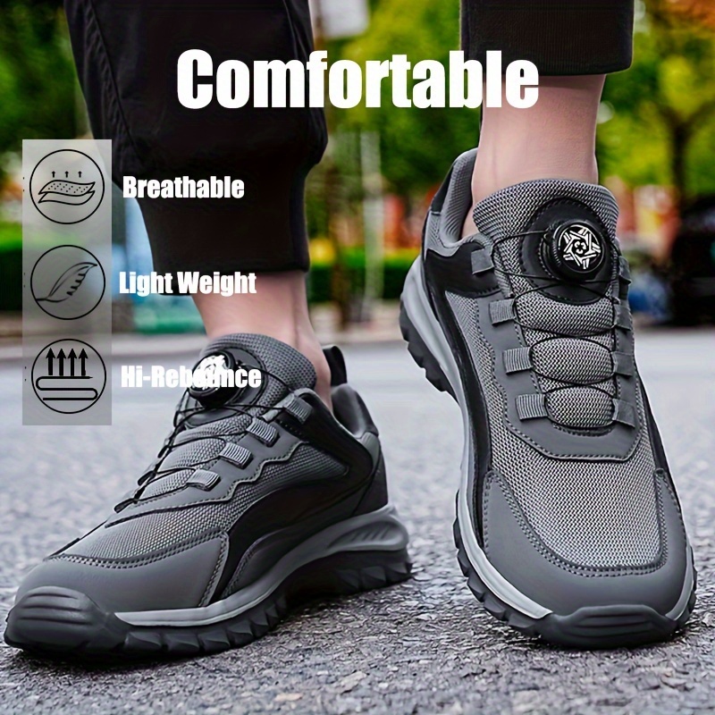 Mens Plus Size Wide Width Breathable Comfortable Soft Casual Slip on Sneakers Shoes with Rotating Bukles for Walking Running Outdoor Activities for All Seasons - Image 6