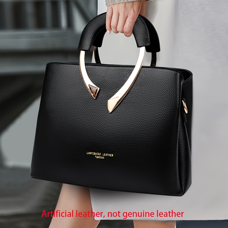 Fashionable Women'S Handbag Made of High-Quality Material, a Easy Shoulder Crossbody Bag with Three Layers And Large Capacity, Vintage Tote Bag