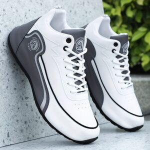 Men's Mid-Top Sneakers Upper & Sole Lace-Up Sneakers - Neutral Suitable for All- Comfortable Walking, Casual Wear, Gym Training, Cushioned Sole for Urban Commuting and Design