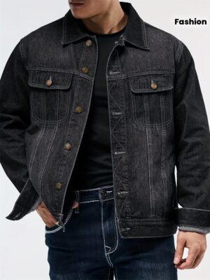 product-fmket-0976327f6fc96ffaa62307f3aed5a852 Men's Fashion Denim Jacket