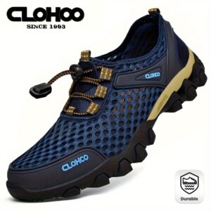 CLOHOO Men's Breathable Casual Sneakers - Comfortable, Durable Walking Shoes with Soft Sole for Outdoor & Casual Attire, CLOHOO