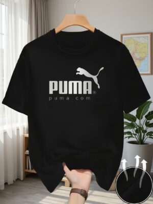 product-fmket-995dd5ae960da9f2f9827dad368b6ace Men's Heavyweight 100% Pure Cotton New Summer Printed Trendy Casual Sport Short-Sleeve T-Shirt, Versatile and Comfortable Top