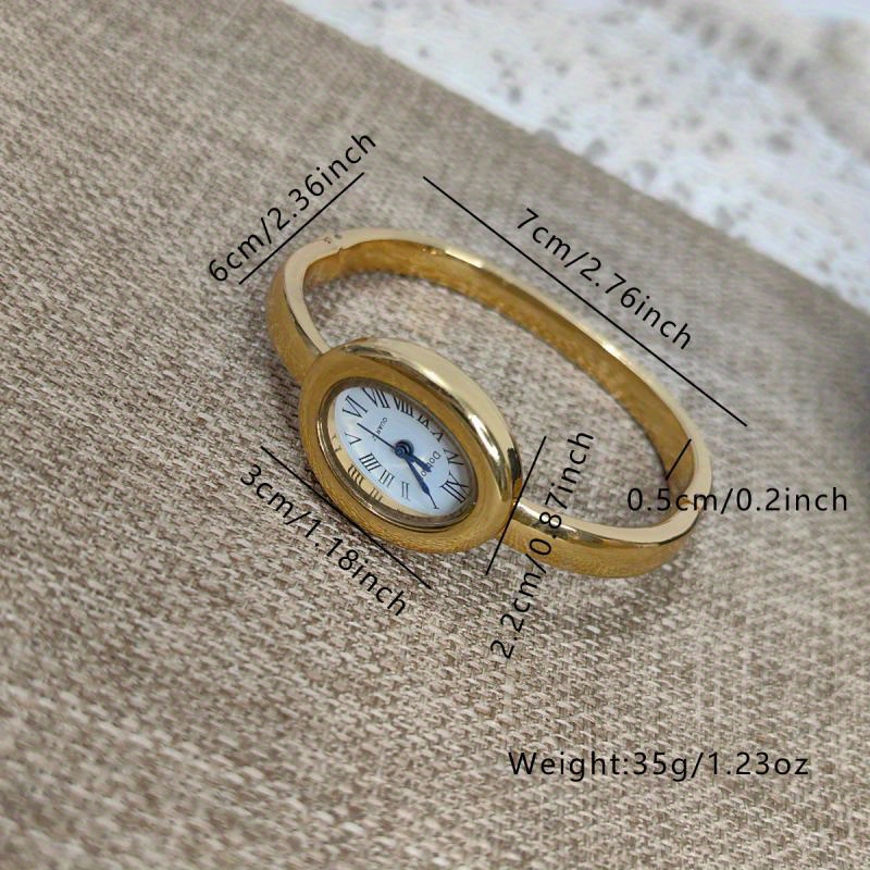 New Women'S Watch in Rose Golden, Featuring a Trendy, Luxurious Feel with a Classic, Unique Oval Bracelet Design - Image 3