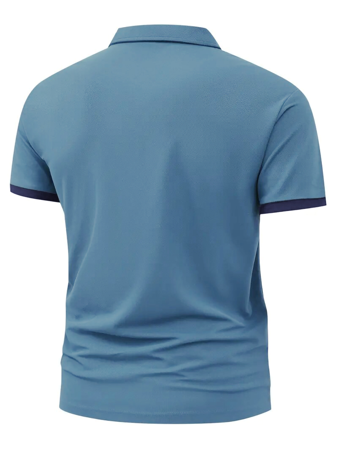 Summer Men's Letter and Flag Pattern Print Button- Shirt with Turnover Collar, Outdoor Sports Casual Business Comfortable Pique Short Sleeve Top - Image 6