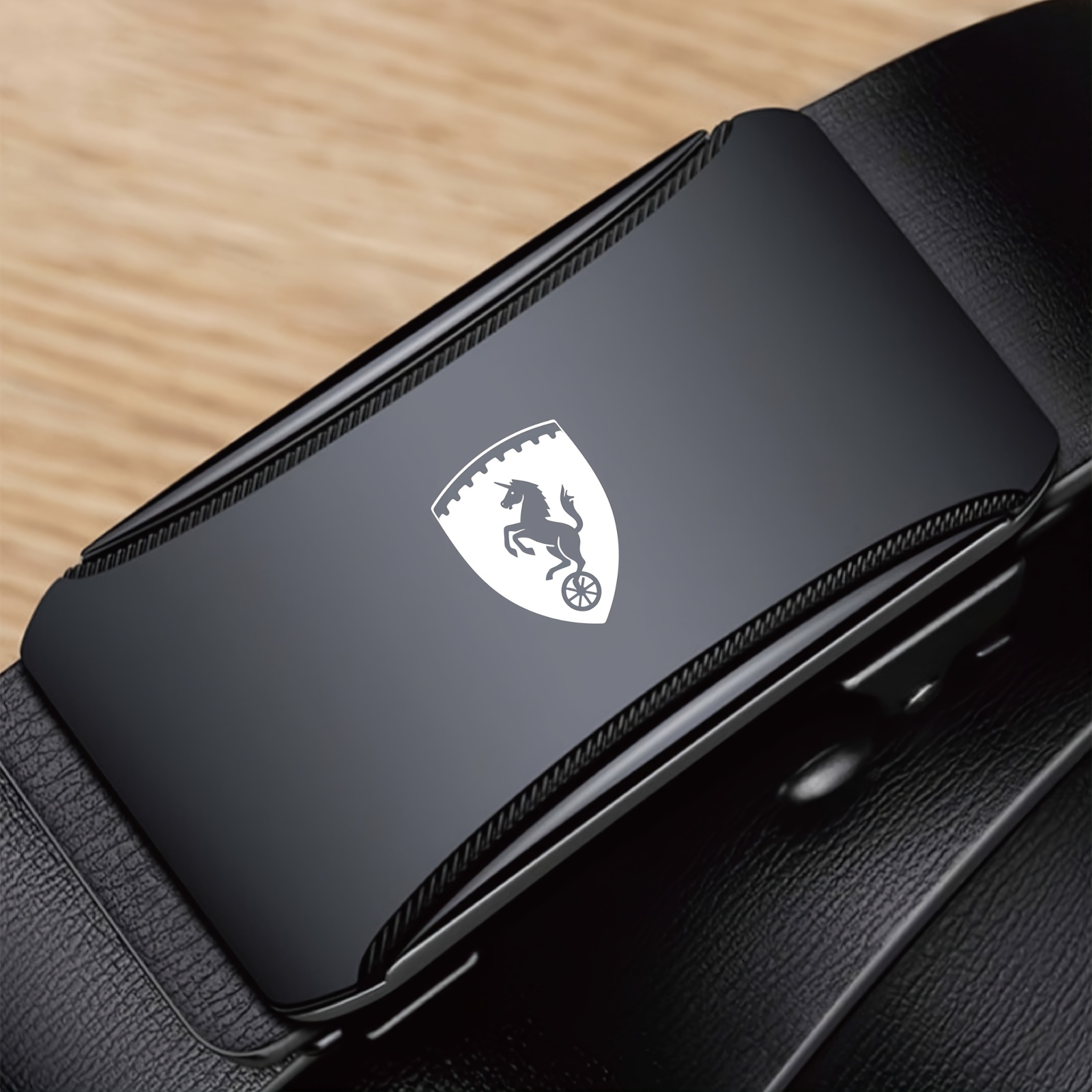 Men'S Waist Belt with One Wheel Horse Pattern Business Belt Suitable for Suits, Suits, Formal Wear, Jeans, Casual Wear, Adjustable Length, Durable Alloy Buckle, Three-Dimensional Embossed High-End Belt, Father'S Day Gift, Husband'S Birthday Gift - Image 5