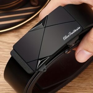 1pc of Men'S Stylish Business Belt, Adjustable Automatic Belt