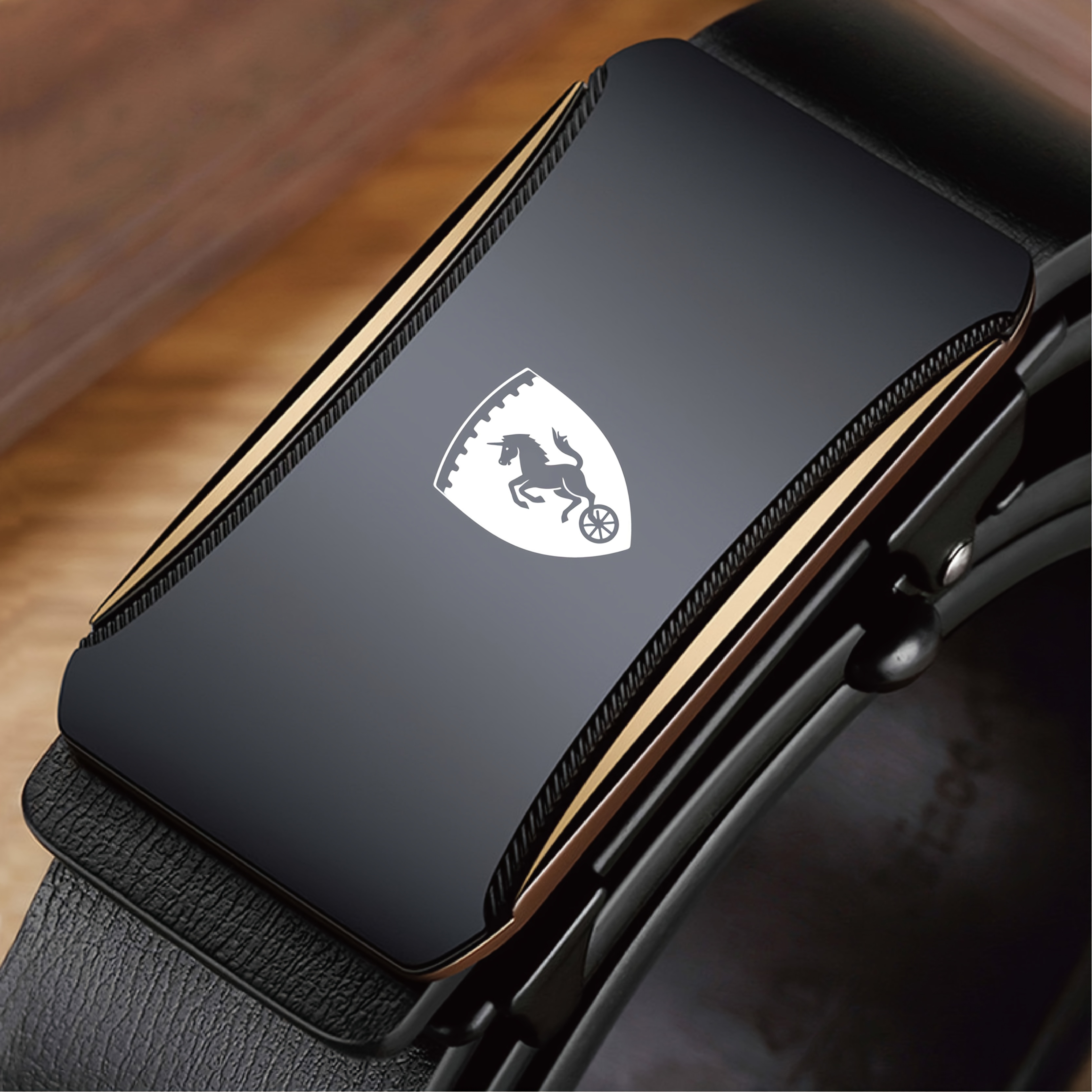 Men'S Waist Belt with One Wheel Horse Pattern Business Belt Suitable for Suits, Suits, Formal Wear, Jeans, Casual Wear, Adjustable Length, Durable Alloy Buckle, Three-Dimensional Embossed High-End Belt, Father'S Day Gift, Husband'S Birthday Gift - Image 7