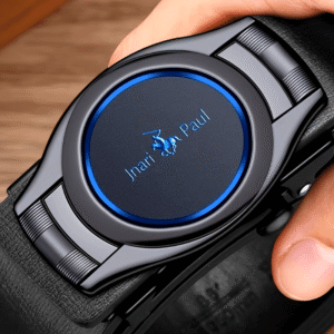 Men's Genuine Leather Belt with Automatic Buckle, High-End Inner Wear for Business, Dress Pants, and Denim