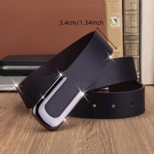 Fashionable Belts for Men And Women, Featuring a U-Shaped Buckle, Suitable As Stylish Additions for Casual Wear Or Special Occasions