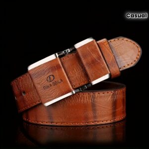 1pc New Belt Men's Smooth Buckle Business Casual Waistband Korean Style Fashion Youth Male Trouser Belt