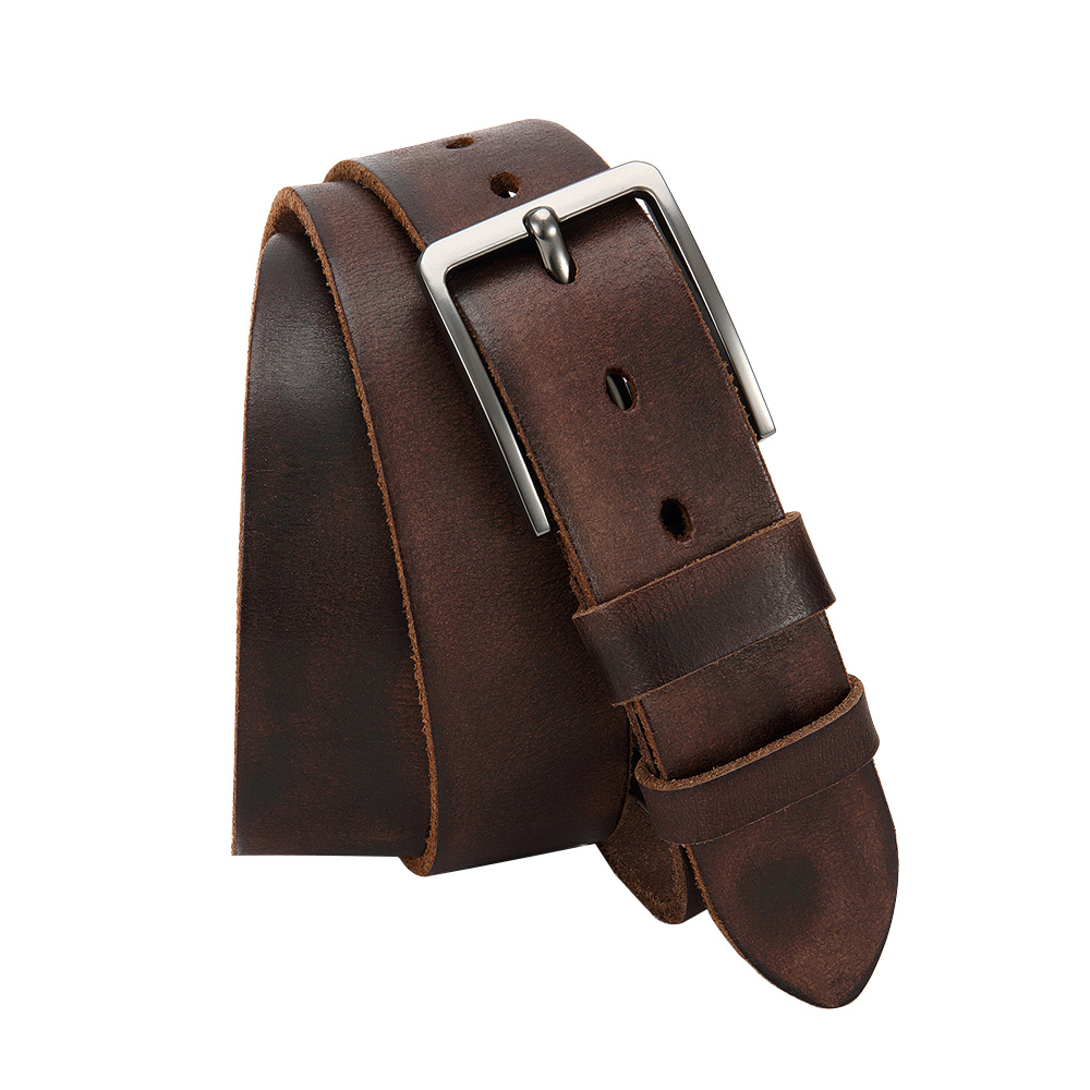 Men's Genuine Leather Belt, Fashionable Pin Buckle Alloy - Casual and Versatile, Suitable for Street Style, Good Gift Choice - Image 10