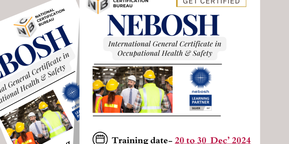 Enroll for NEBOSH IGC at NCB